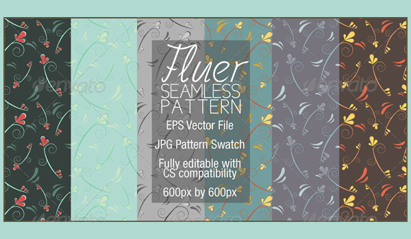 Fluer Seamless Flower Pattern