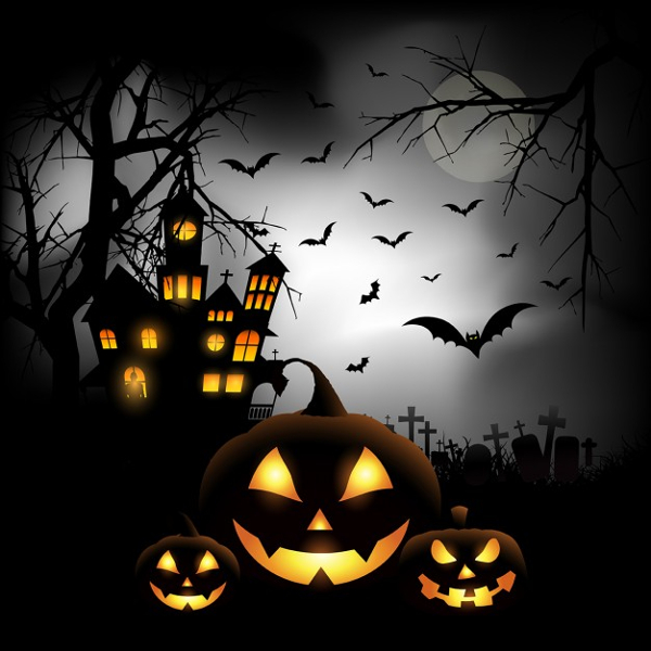 Free Spooky Halloween Pumpkins Backgrounds