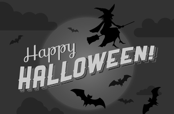 Free Happy Halloween Vector Backgrounds