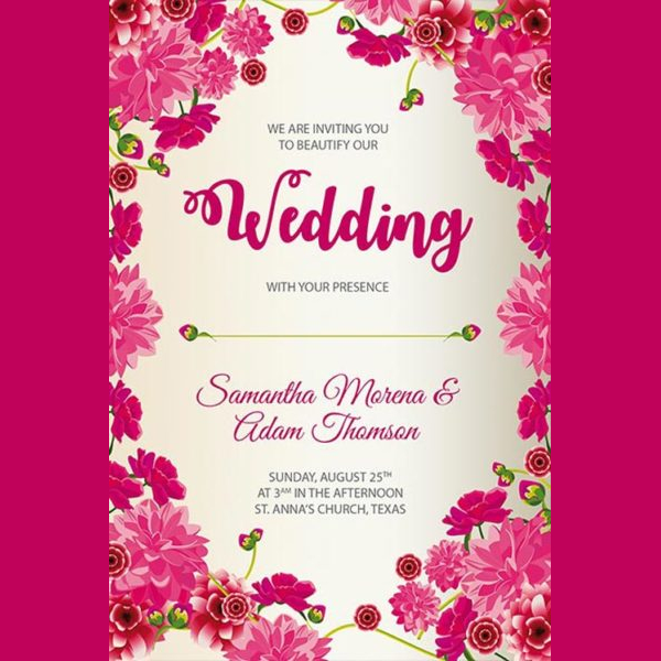 Wedding Free Poster Template