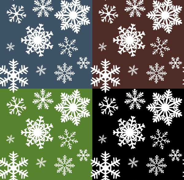 Colorful Snowflake Patterns