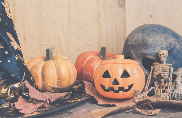 Vintage Tone Halloween Background