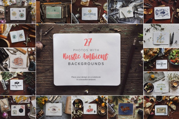 27 Custom Notebook Mockups