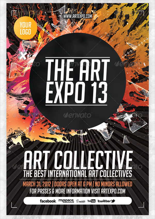 Art Expo Art Event Flyer Template