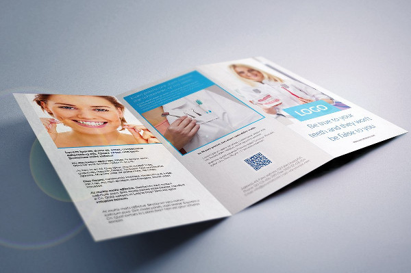 Attractive Dentist Tri-Fold Brochure Template