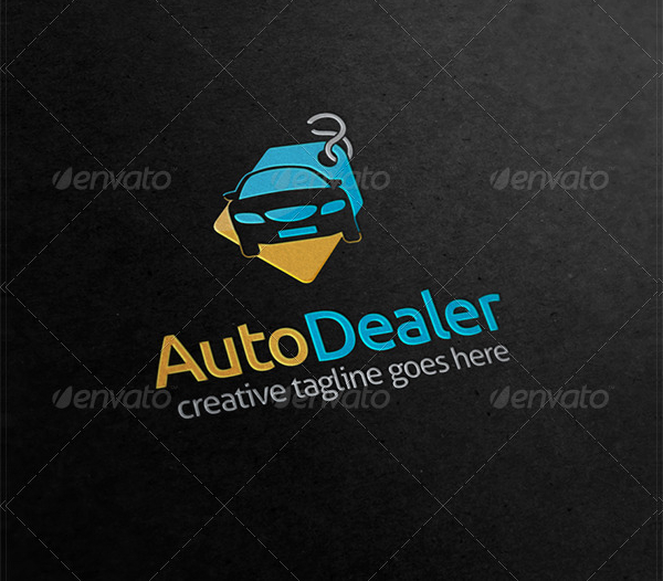 Auto Car Dealer Tag Logo Template
