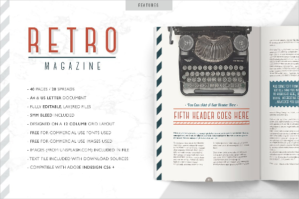 Business Retro Magazine Template