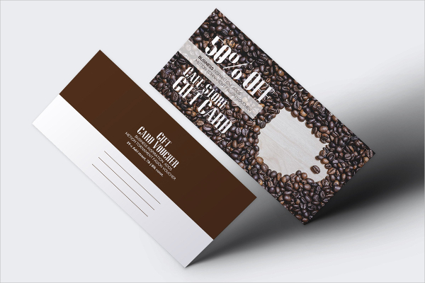 Cafe Discount Gift Voucher Template