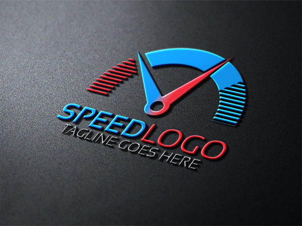 Clean Car Speed Logo Template