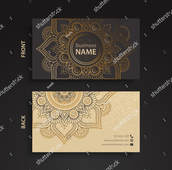 Decorative Wedding Business Design Cards