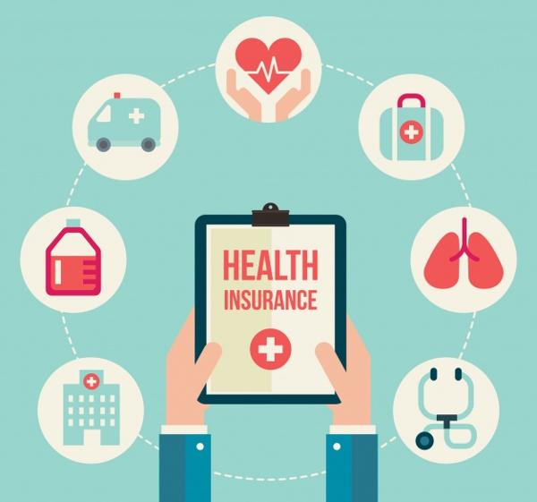 Free Composition Health Insurance Icons