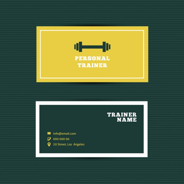 Free Personal Trainer Business Card