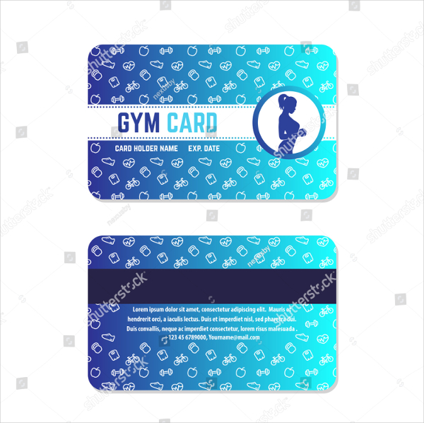 Blue Gym Center Business Card
