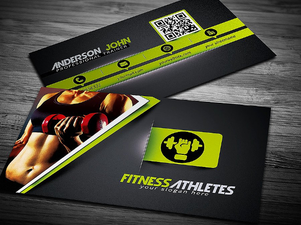 Attractive Business Card For Fitness