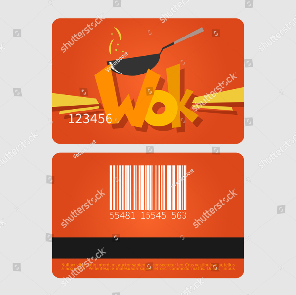 Restaurant Loyalty Design Card Template