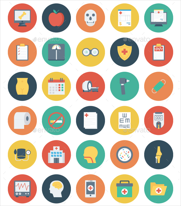 Big Medical and Health Bundle Icons