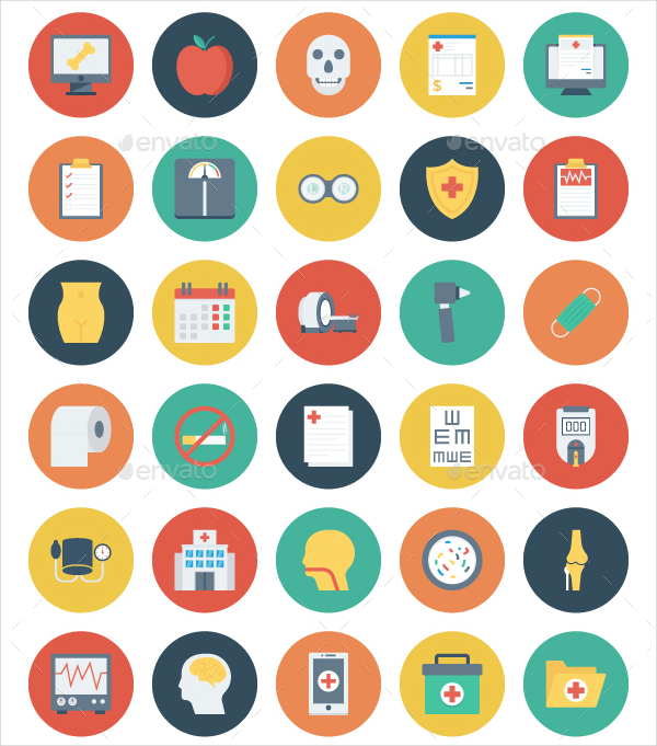 Big Medical and Health Bundle Icons