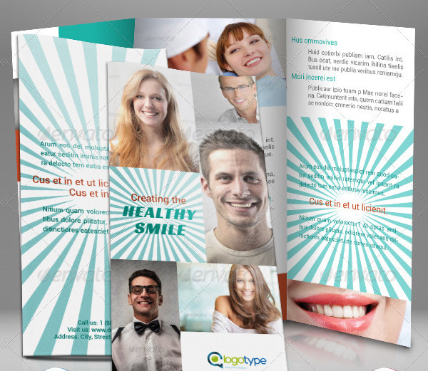 Printable Clinic Trifold Brochure Template