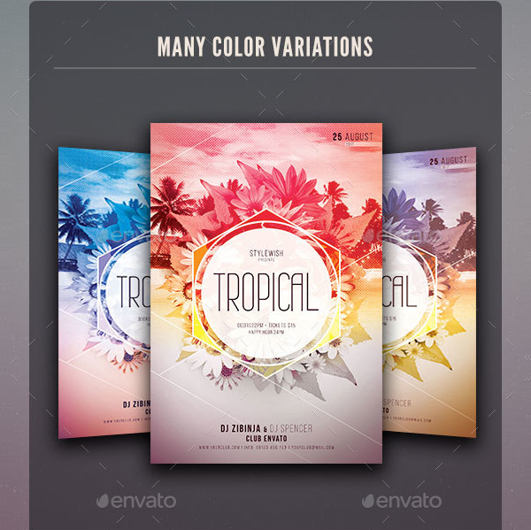 Tropical Event Flyer Template