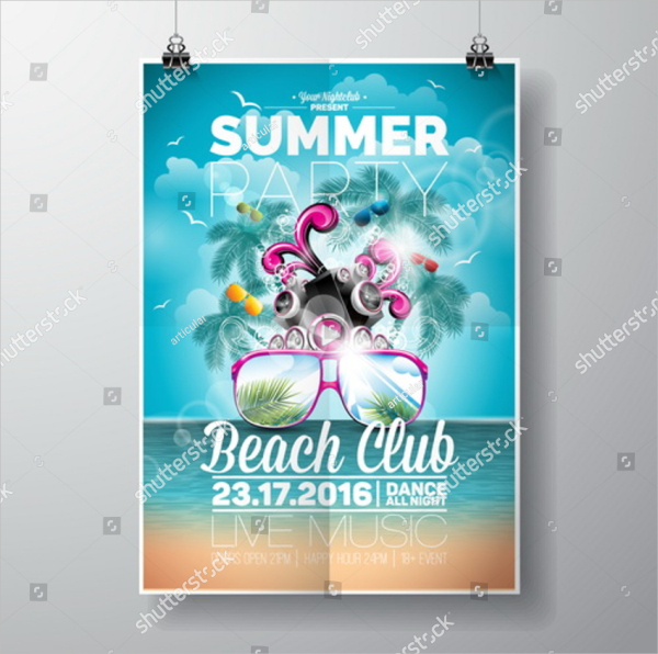 Tropical Party Design Flyer
