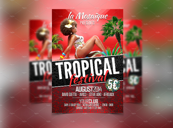 Perfect Tropical Festival Party Flyer