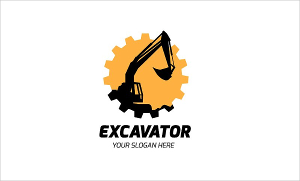 Truck Excavator Logo Design