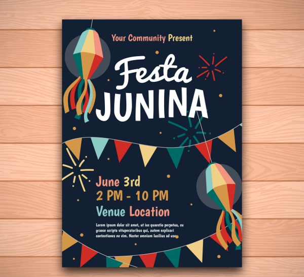 Vintage Holiday Party Invitation Template Free