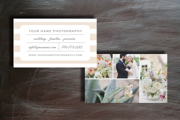 Wedding Photography Business Card Template