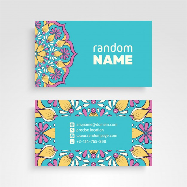 Free Wedding Floral Business Card
