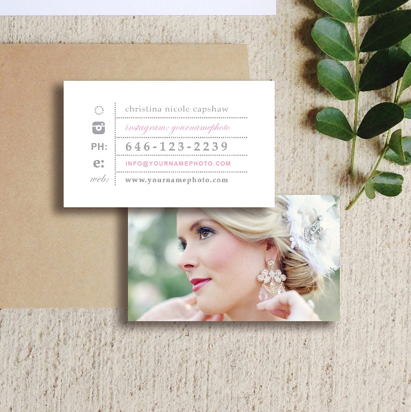 Awesome Wedding Photographer Business Card