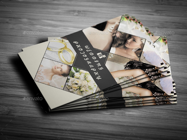 Attractive Wedding Photographer Business Card