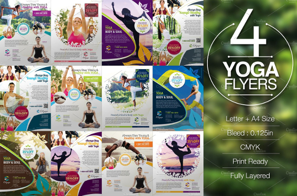 Yoga Design Flyers Bundle