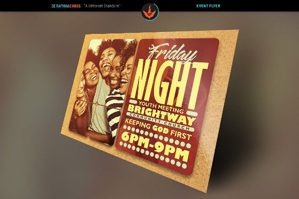 Youth Group Church Flyer Template