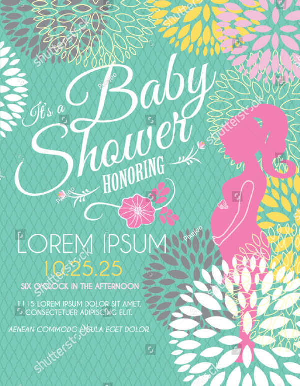 Baby Shower Honoring Invitation Template