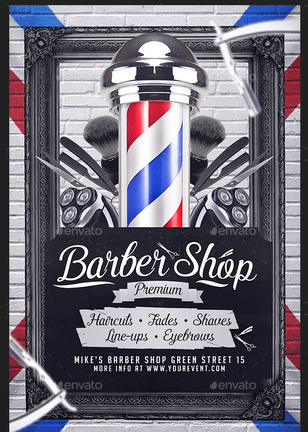 Barber Shop Eleganta Flyer