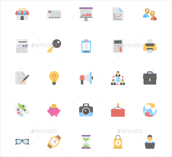 340 Business Flat Icons