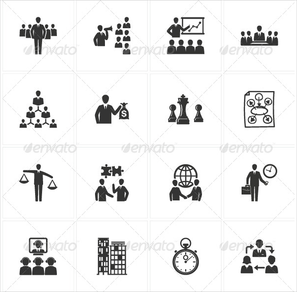 Management Business Design Icons