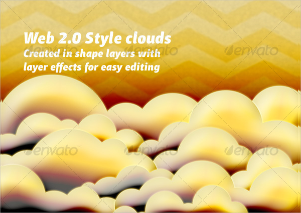 Editable Clouds Web Backgrounds
