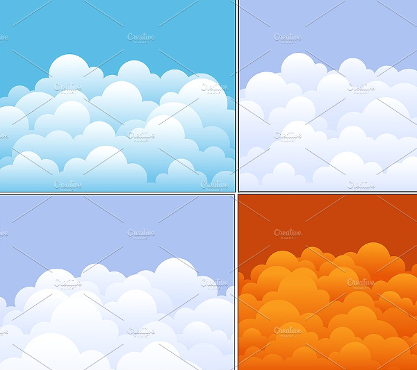 Soft Clouds Design Backgrounds