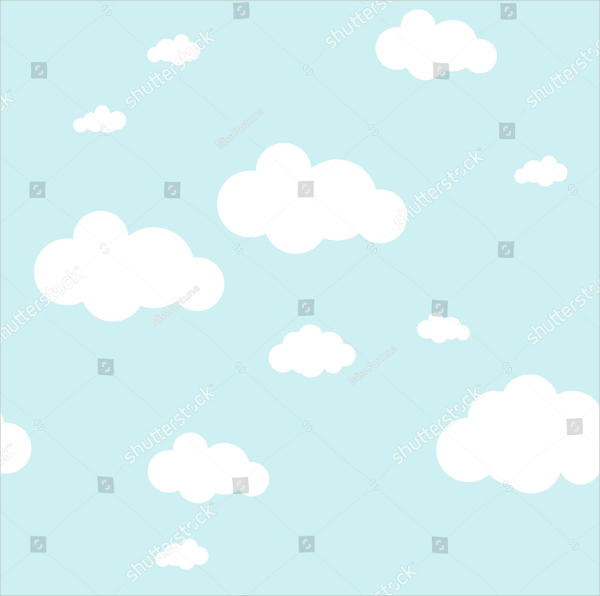 Clouds Vector Seamless Background