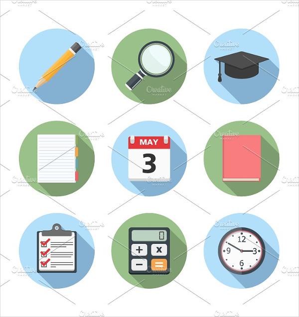 Education Pack Icons Design