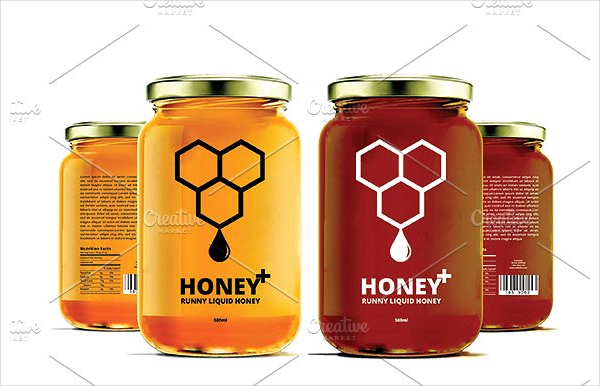 Honey Label Design Template