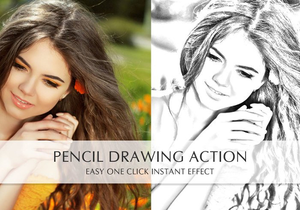 Free Download Pencil Drawing Action