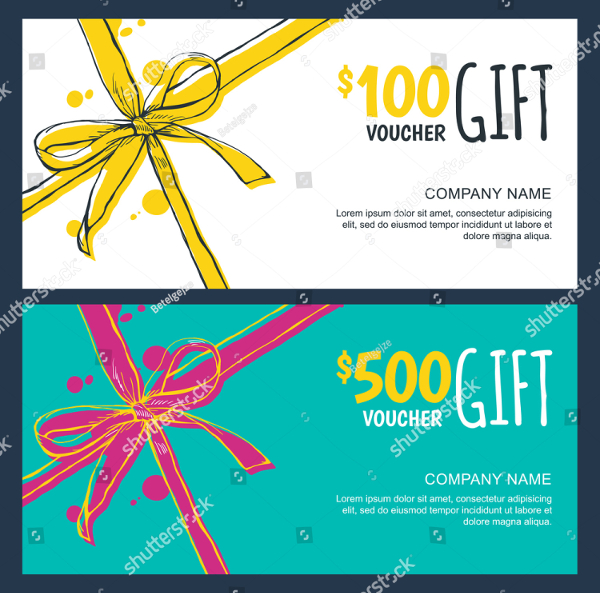 Gift Voucher Ribbon Template