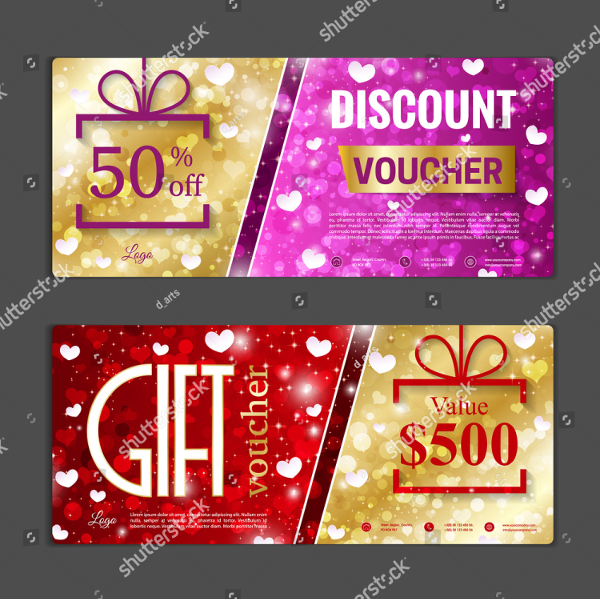 Abstract Gift Voucher Templates