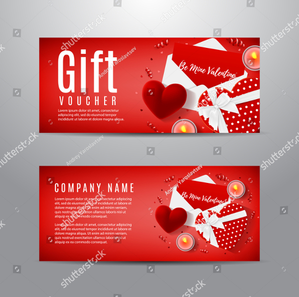 Gift Voucher Valentines Day Template