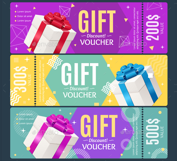Gift Voucher Card Set Template