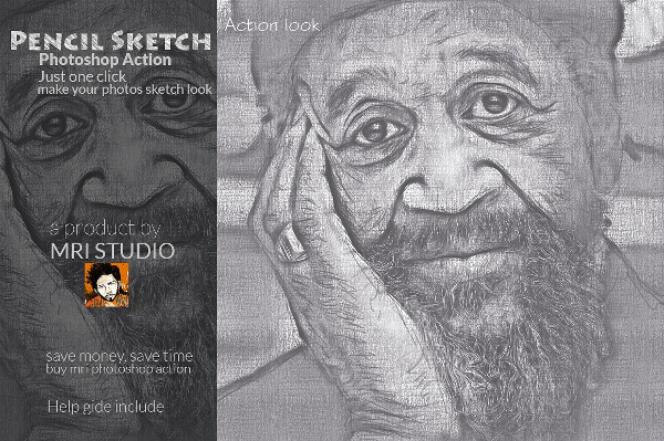 Pencil Studio Photoshop Action