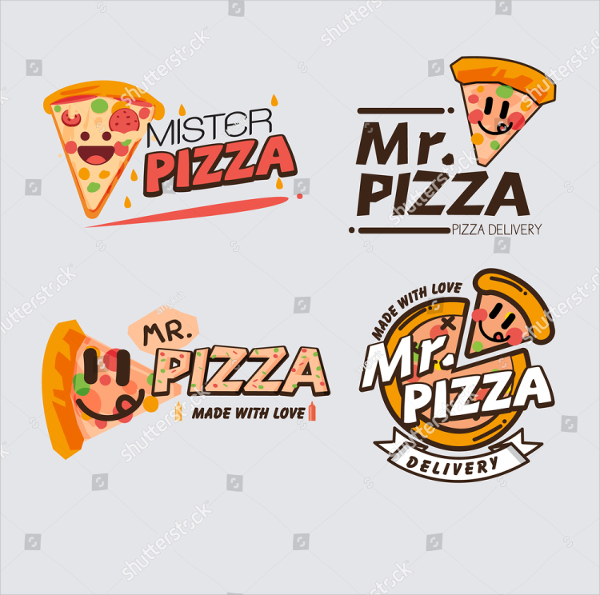 Set Of Pizza Logos
