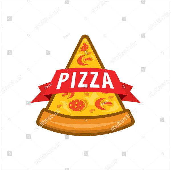Pizza Retro Logo Template
